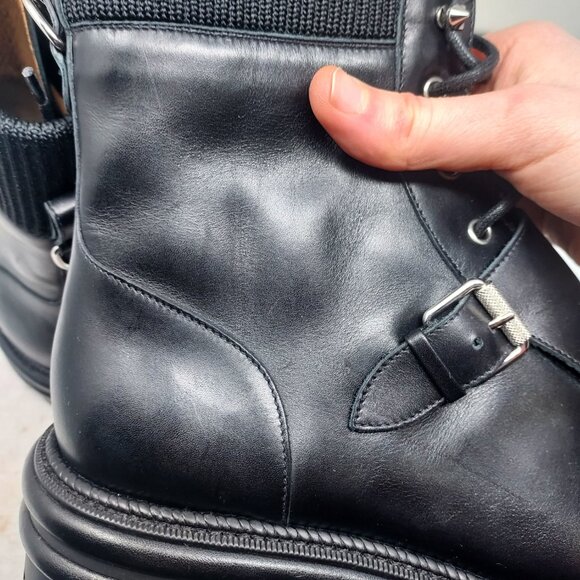 Christian Louboutin MENS Yetito Double Monk Strap Black Boot - Picture 13 of 13